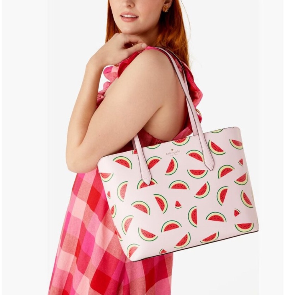 Kate Spade Marlee Watermelon Party Tote Pink, Red, Black and Green NWT